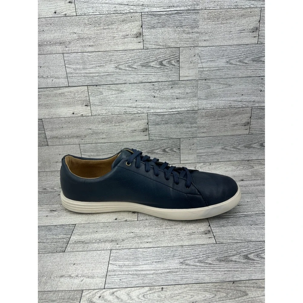 Cole Haan Grand Crosscourt II Men Sz 10M Navy Blue Leather Sneakers C26522
